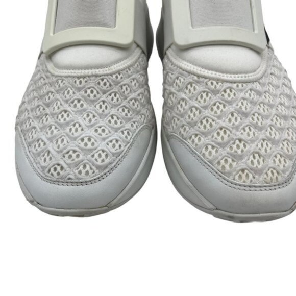 Roger Vivier Viv Run Sneakers Lovely Printed Neoprene, Mesh And Leather Sz 40 - Picture 4 of 14